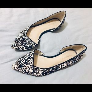 Banana Republic Calf hair flats pointed toe